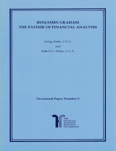 The Father of Financial Analysis