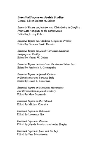 Essential Papers on Jews and the Left