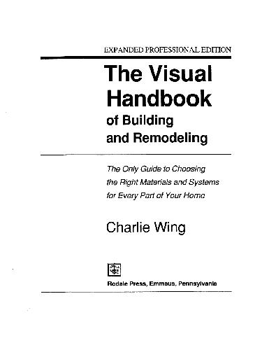 The Visual Handbook of Building and Remodeling