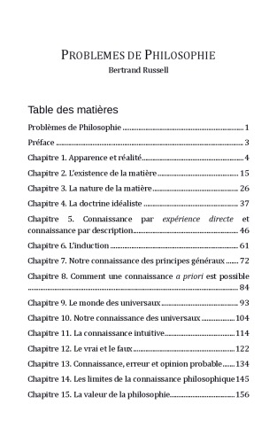 Problèmes de Philosophie