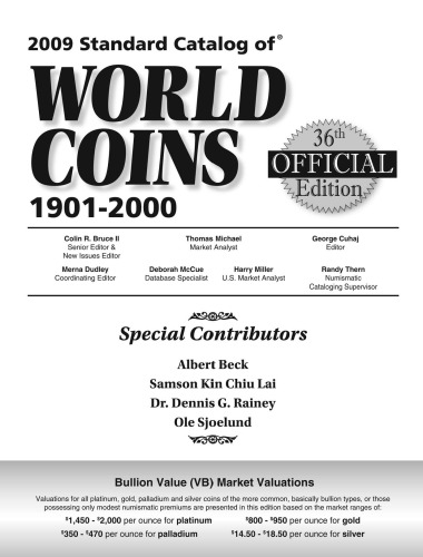 Standart Catalog of World Coins. 1901-2000