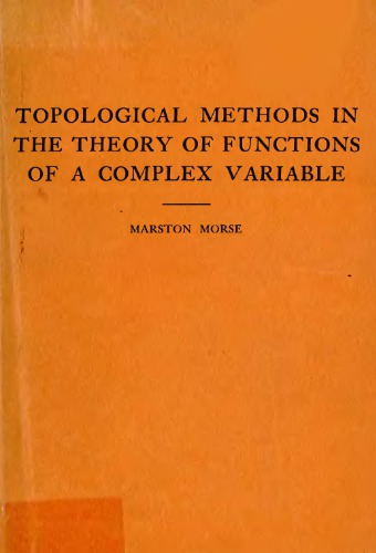 Topological methods in the theory of functions of a complex variable