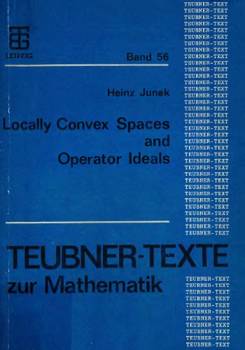 Locally convex spaces and operator ideals