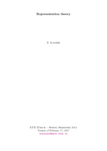 Representation theory