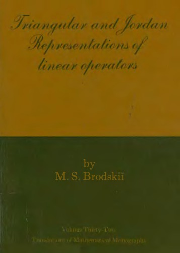 Triangular and Jordan representations of linear operators