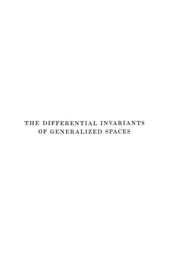 The differential invariants of generalized spaces
