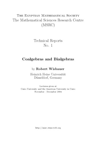 Coalgebras and bialgebras