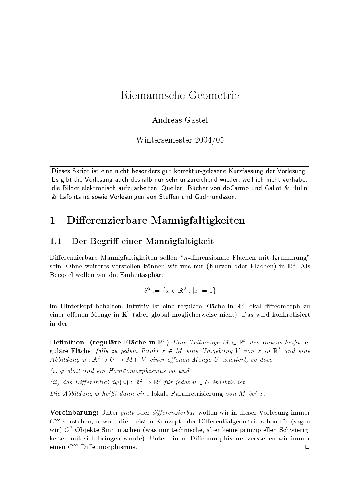 Riemannsche Geometrie 002