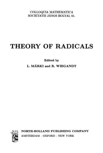 Theory of Radicals