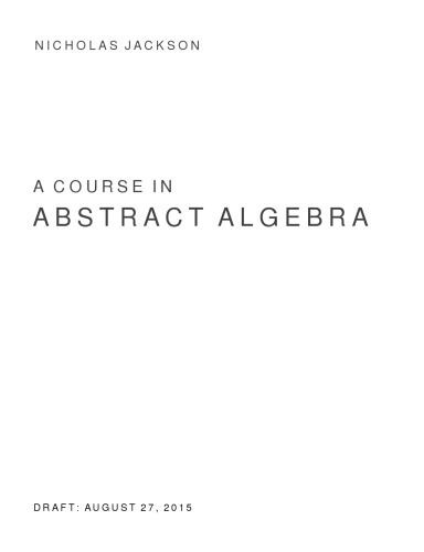 A course in abstract algebra