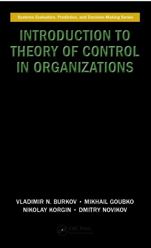 Introduction to theory of control in organizations