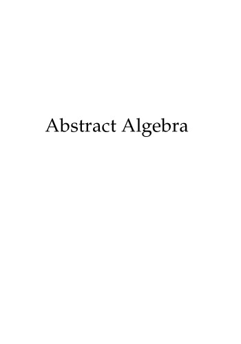 Abstract algebra