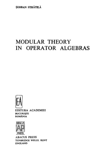 Modular Theory in Operator Algebras