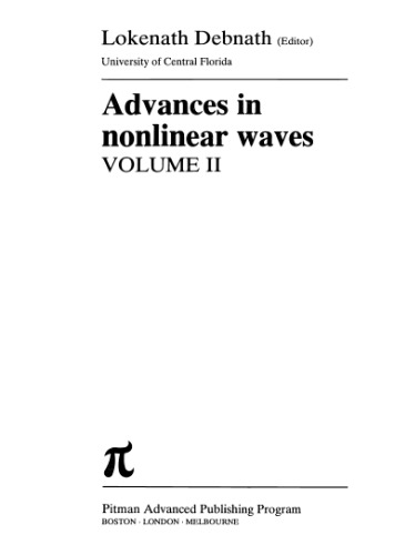 Advances in Nonlinear Waves: v. 2