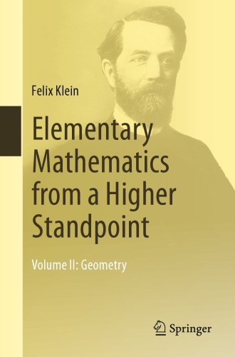 Elementary Mathematics from a Higher Standpoint: Volume II: Geometry