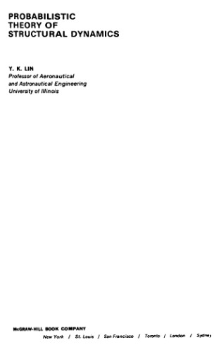 Probabilistic Theory of Structural Dynamics