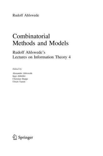 COMBINATORIAL METHODS AND MODELS 4