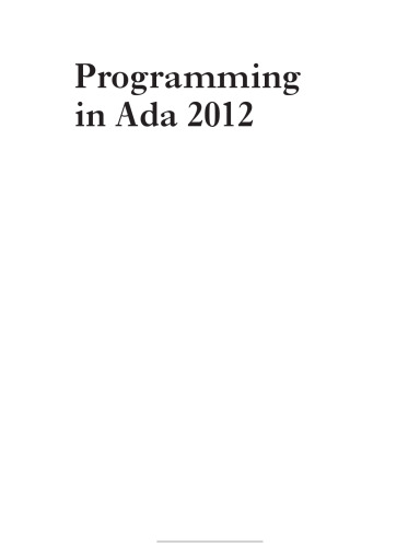 Programming in Ada 2012