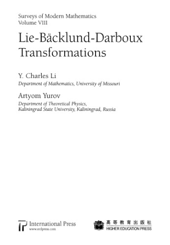 Lie-Bäcklund-Darboux Transformations