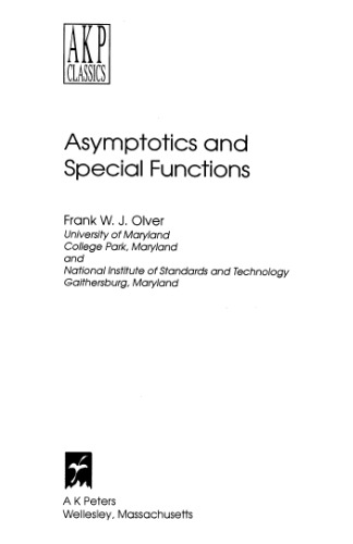 Asymptotics and Special Functions