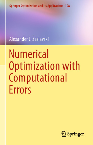 Numerical Optimization with Computational Errors
