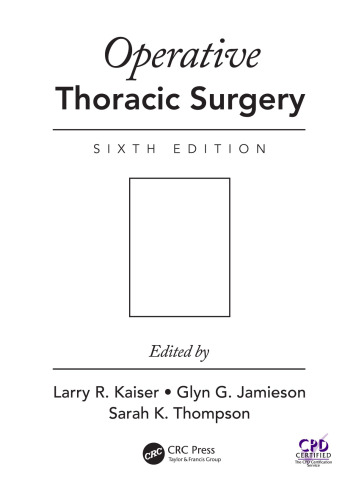 Operative Thoracic Surgery Includes Digital Download