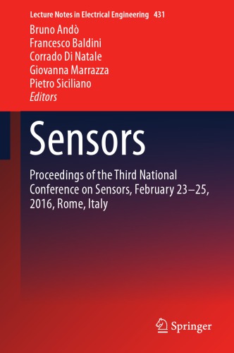 Sensors : proceedings of the third National Conference on Sensors, February 23-25, 2016, Rome, Italy