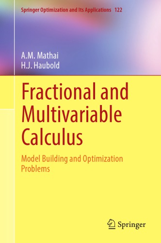 Fractional and Multivariable Calculus : Model Building and Optimization Problems