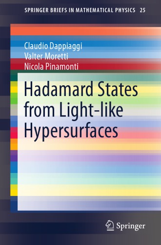 Hadamard states from light-like hypersurfaces