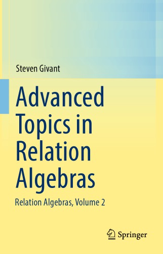 Advanced Topics in Relation Algebras