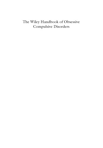 The Wiley handbook of obsessive compulsive disorders