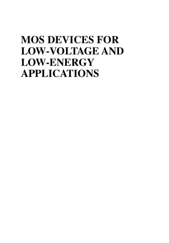 MOS devices for low-voltage and low-energy applications