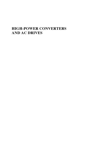 High-power converters and AC drives