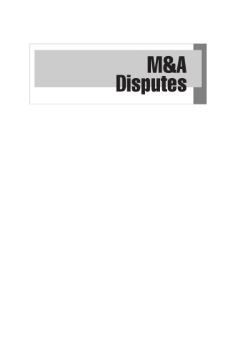 M&A disputes : a professional guide to accounting arbitrations