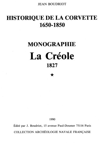 Corvette La Créole 1827