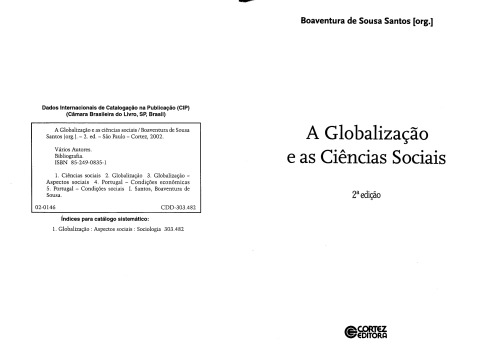 A globalização e as ciências sociais