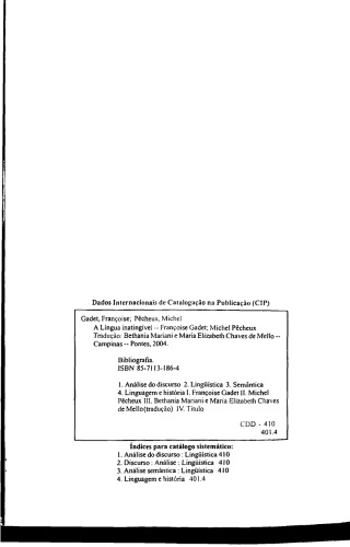 A língua inatingivel o discurso na história da linguística