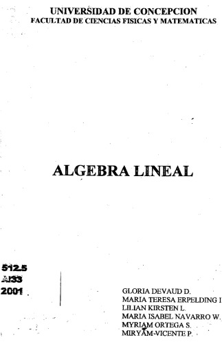 Algebra lineal