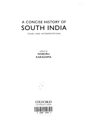 A Concise History of South India: Issues and Interpretations