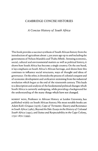 A Concise History of South Africa