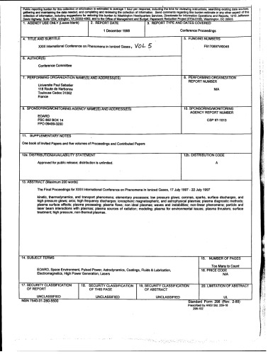 XXIII International Conference on Phenomena in Ionized Gases. Vol 5