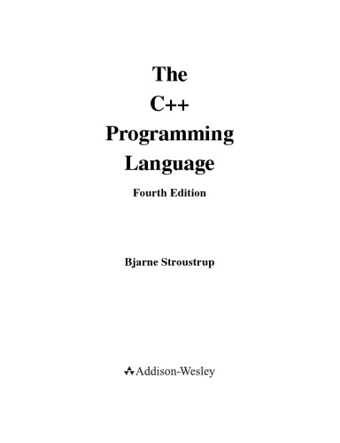The C++ Programming Language