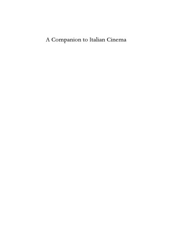 A Companion to Italian Cinema