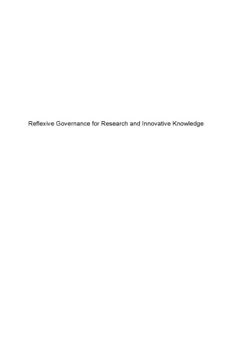Reflexive Governance for Research and Innovative Knowledge