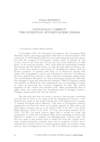 Nationally Correct: The Invention of Portuguese Cinema