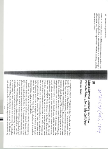 Man’s Mythic Journey and the Female Principle in My Left Foot