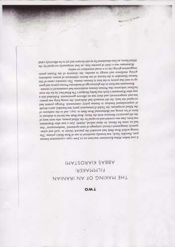 The Making of an Iranian Filmmaker: Abbas Kiarostami