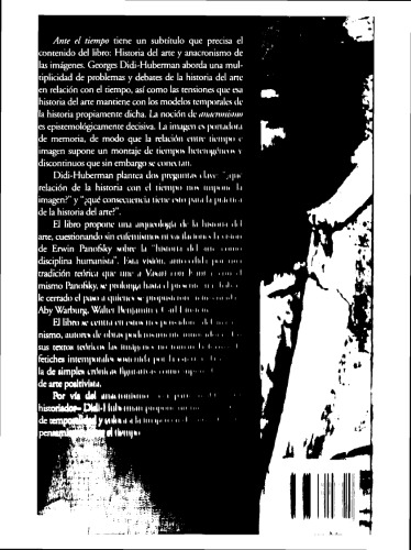 Ante el tiempo : historia del arte y anacronismo de las imágenes