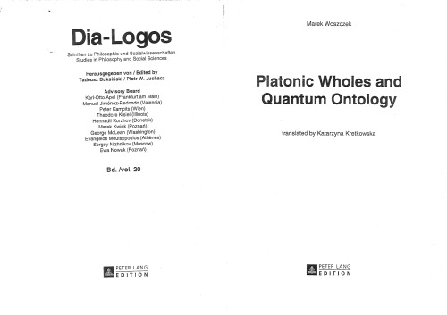 Platonic Wholes and Quantum Ontology