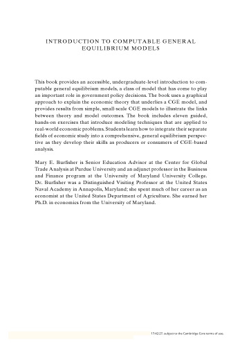 Introduction to Computable General Equilibrium Models